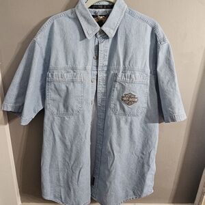 Harley-Davidson Sky Blue Casual Shirt